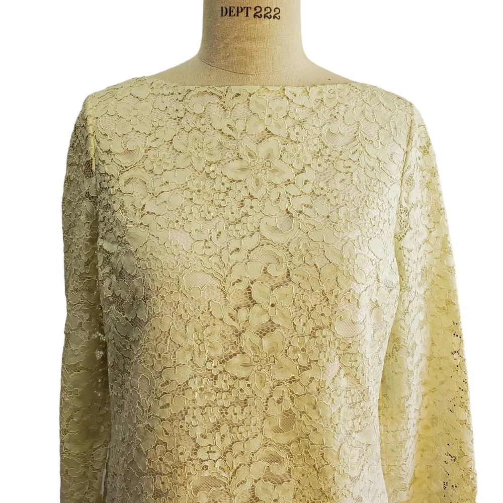 Tory‎ Burch Ivory Lace Fully Lined Blouse Size S